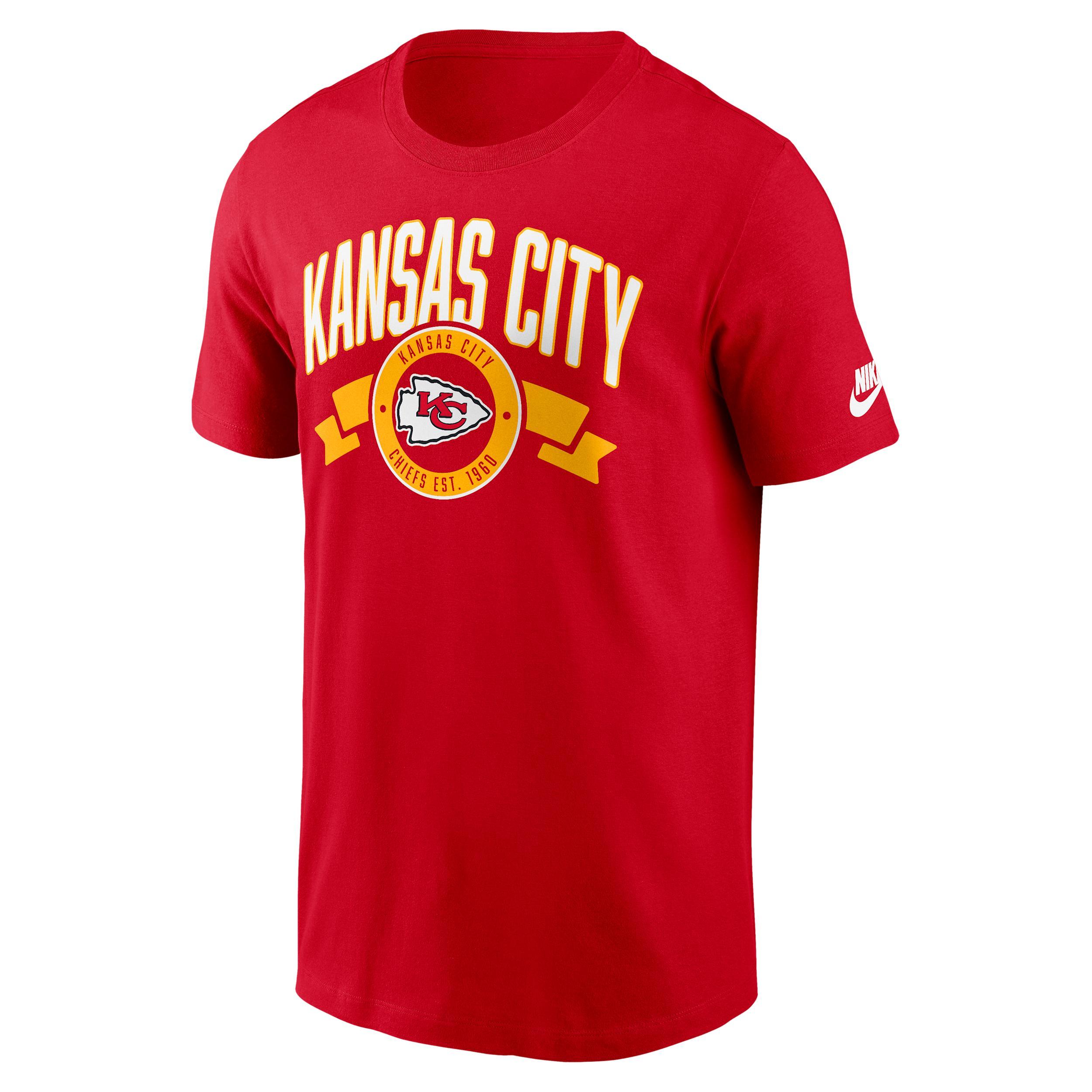 Kansas City Chiefs Rewind Front And Back Hit Essential Nike Men's NFL T-Shirt Product Image