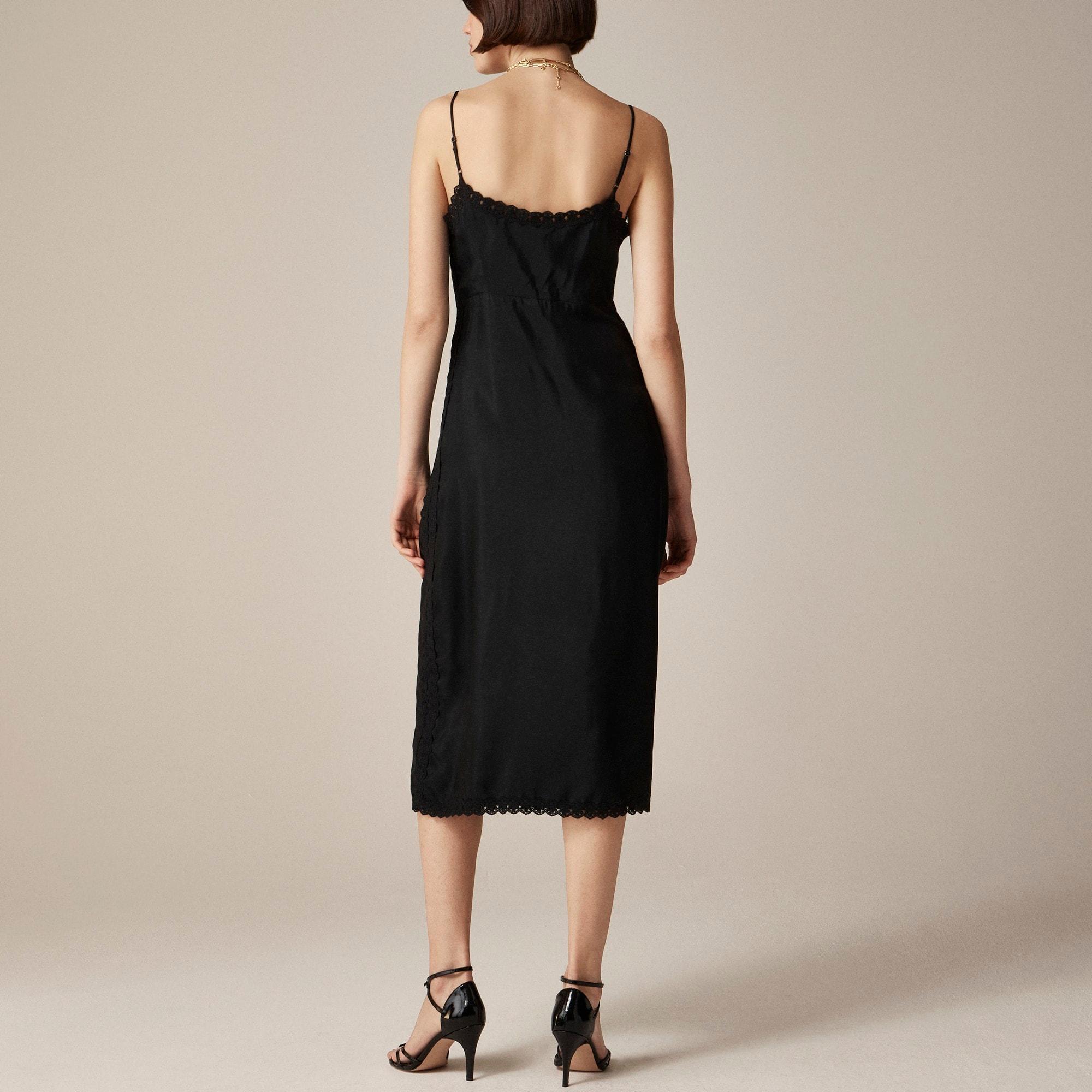 Natasha crochet-trim slip dress Product Image