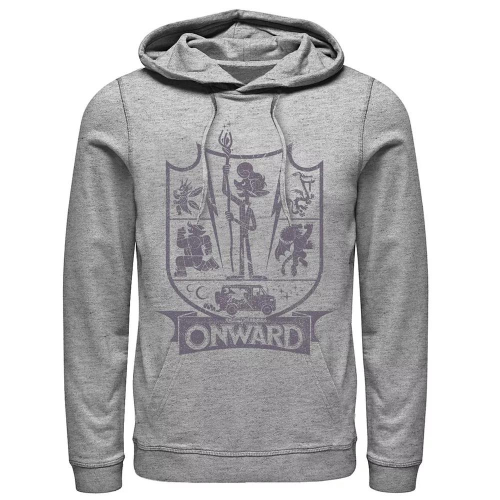 Disney / Pixar's Onward Ian Men's Character Badge Hoodie, Size: XXL, Athletic Grey Product Image