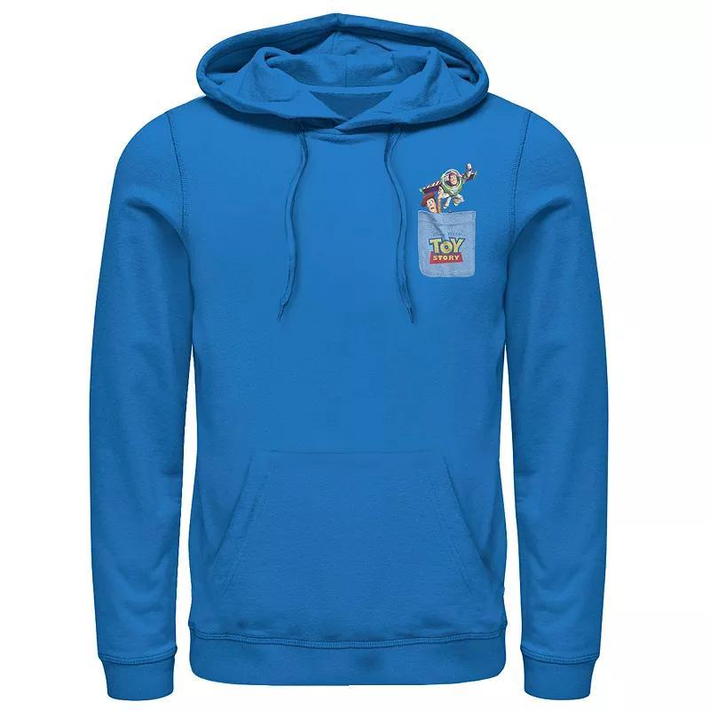 Men's Stranger Things Hawkins Police Left Chest Badge Hoodie, Size: Medium, Blue Product Image