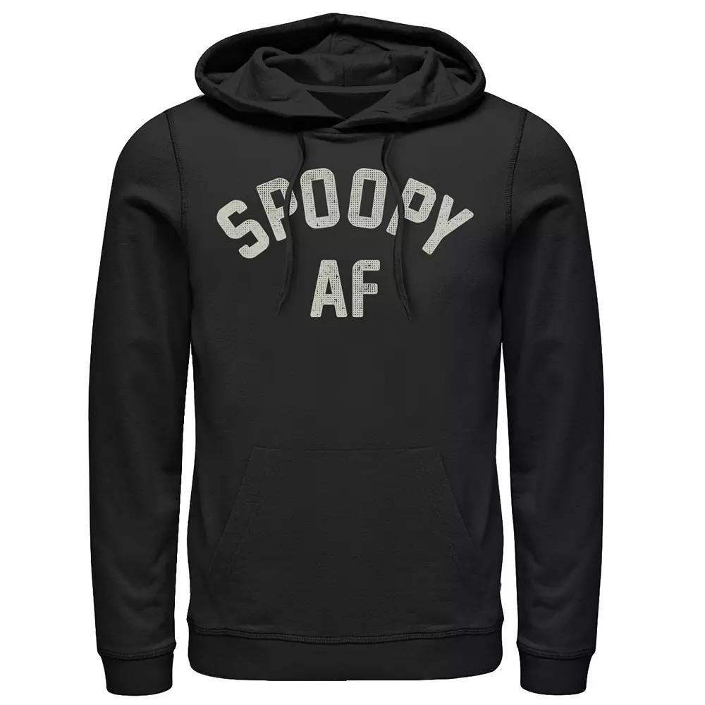 Mens Spoopy AF Halloween Hoodie, Men's, Size: Large, Black Product Image