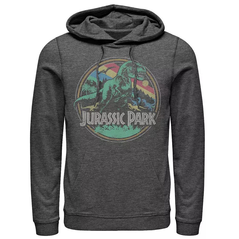 Men's Trendy Desert Tour Red Gradient Faded Rock Text Hoodie, Size: XXL, Black Product Image