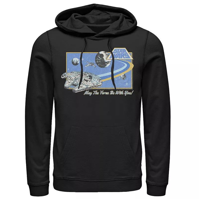 Men's Gonzales Darth Vader Dark Side Por Vida Portrait Hoodie, Size: XXL, Blue Product Image