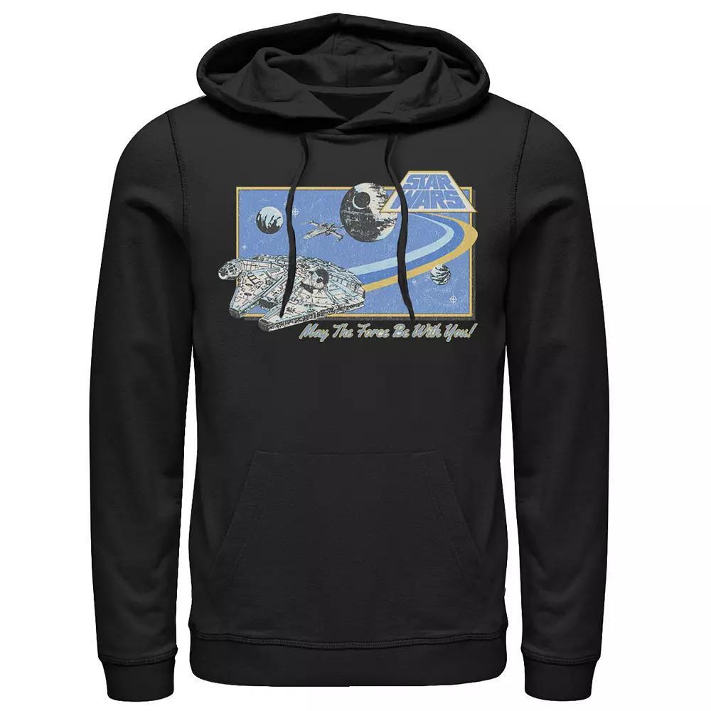 Men's Gonzales Darth Vader Dark Side Por Vida Portrait Hoodie, Size: XXL, Blue Product Image