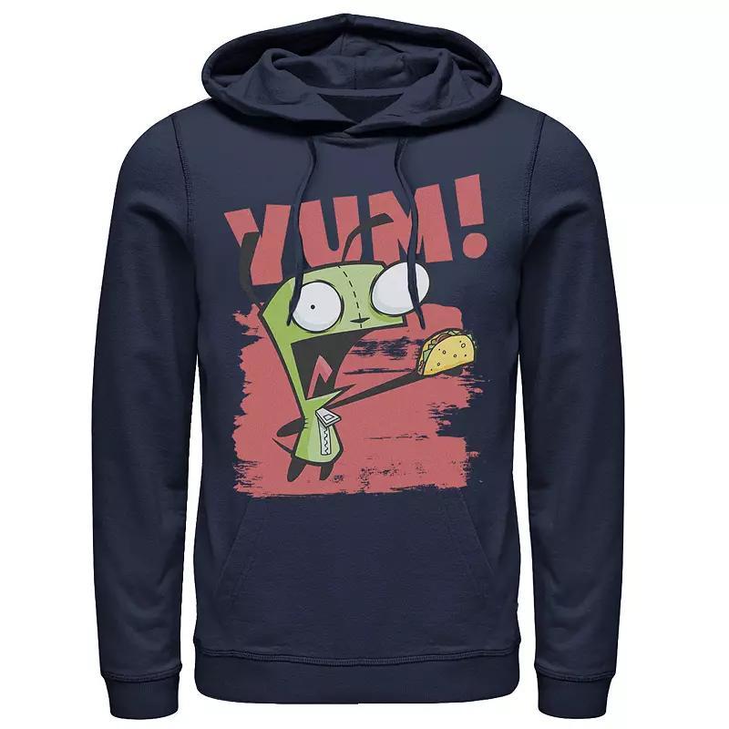 Men's Nickelodeon Invader Zim Gir Screaming Yum! Taco Portrait Graphic Hoodie, Size: Medium, Black Product Image