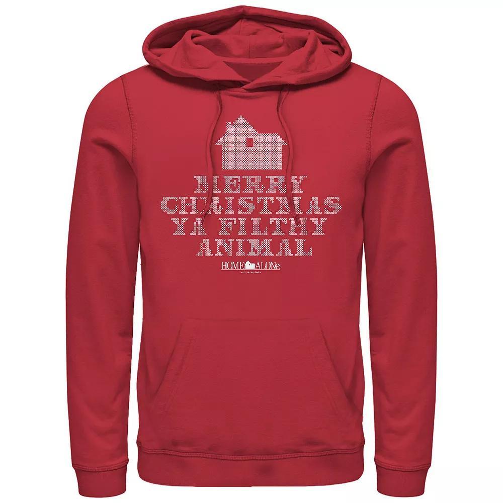 Big & Tall Home Alone Merry Christmas Ya Filthy Animal Graphic Hoodie, Men's, Size: Small, Black Product Image