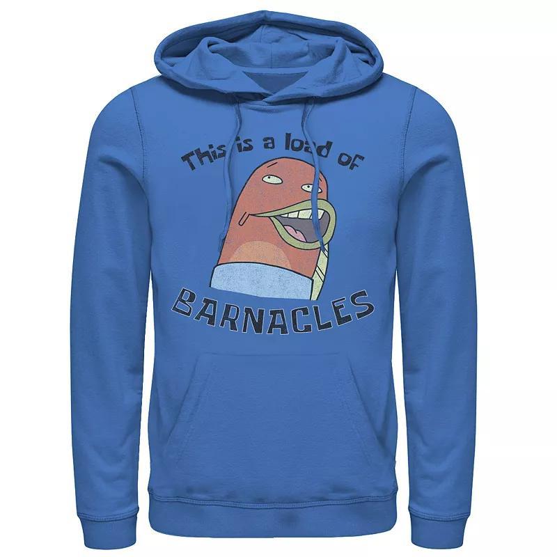 Men's SpongeBob This Is A Load Of Barnacles Quote Hoodie, Size: XL, Royal Product Image