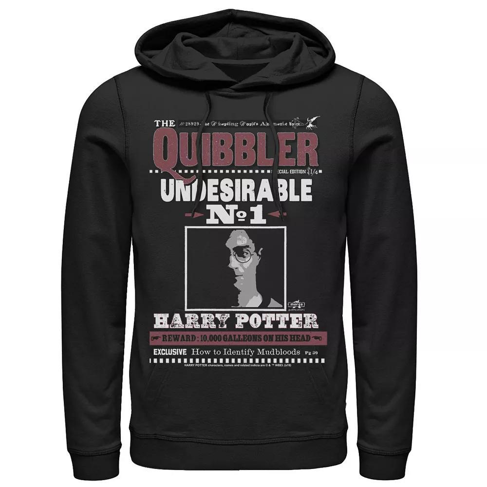 Men's Harry Potter The Quibbler Undesirable Number 1 Graphic Pullover Hoodie, Size: XXL, Black Product Image