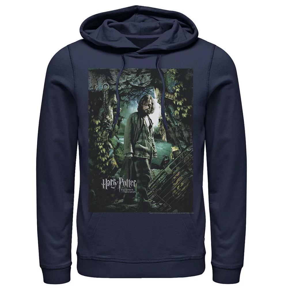 Men's Jurassic Park Retro Colors Checkered Logo Hoodie, Size: Large, Blue Product Image