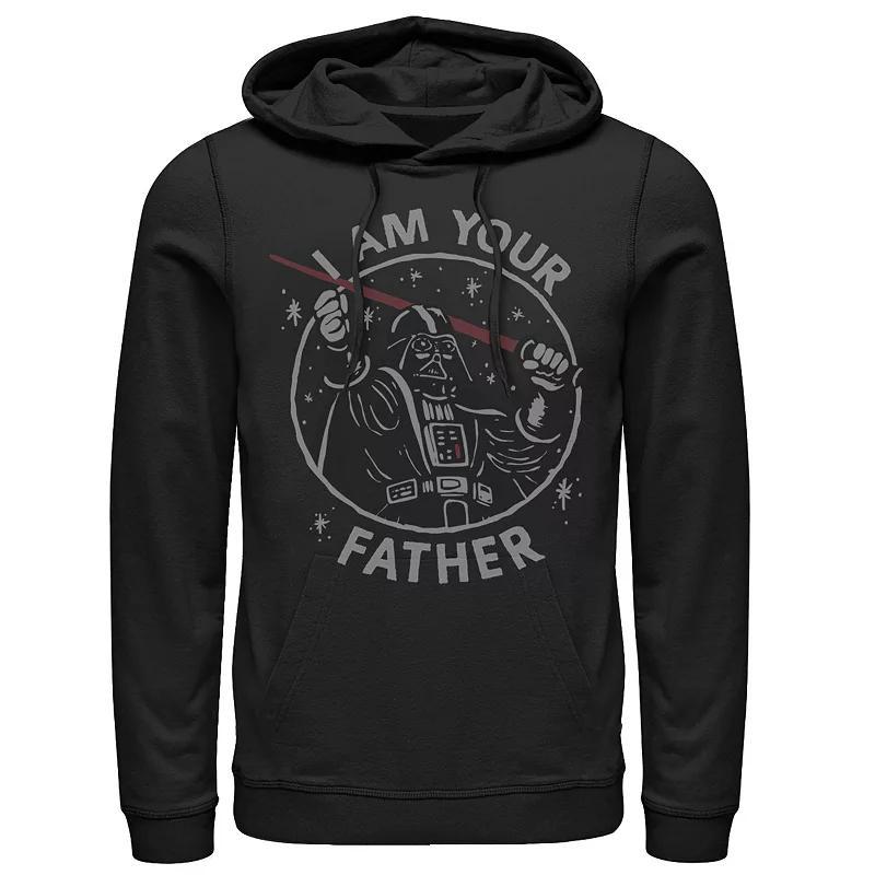Men's Star Wars Best Father In The Galaxy Graphic Hoodie, Size: 3XL, Black Product Image