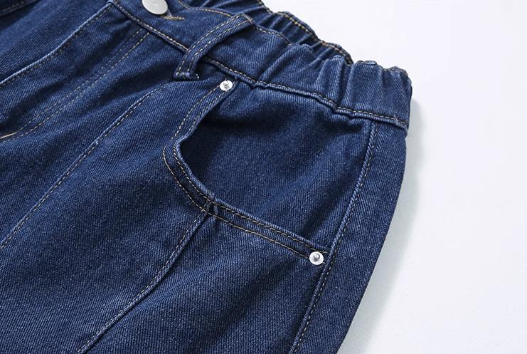 RT No. 11269 RECONSTRUCTED BAGGY STRAIGHT DENIM JEANS Product Image