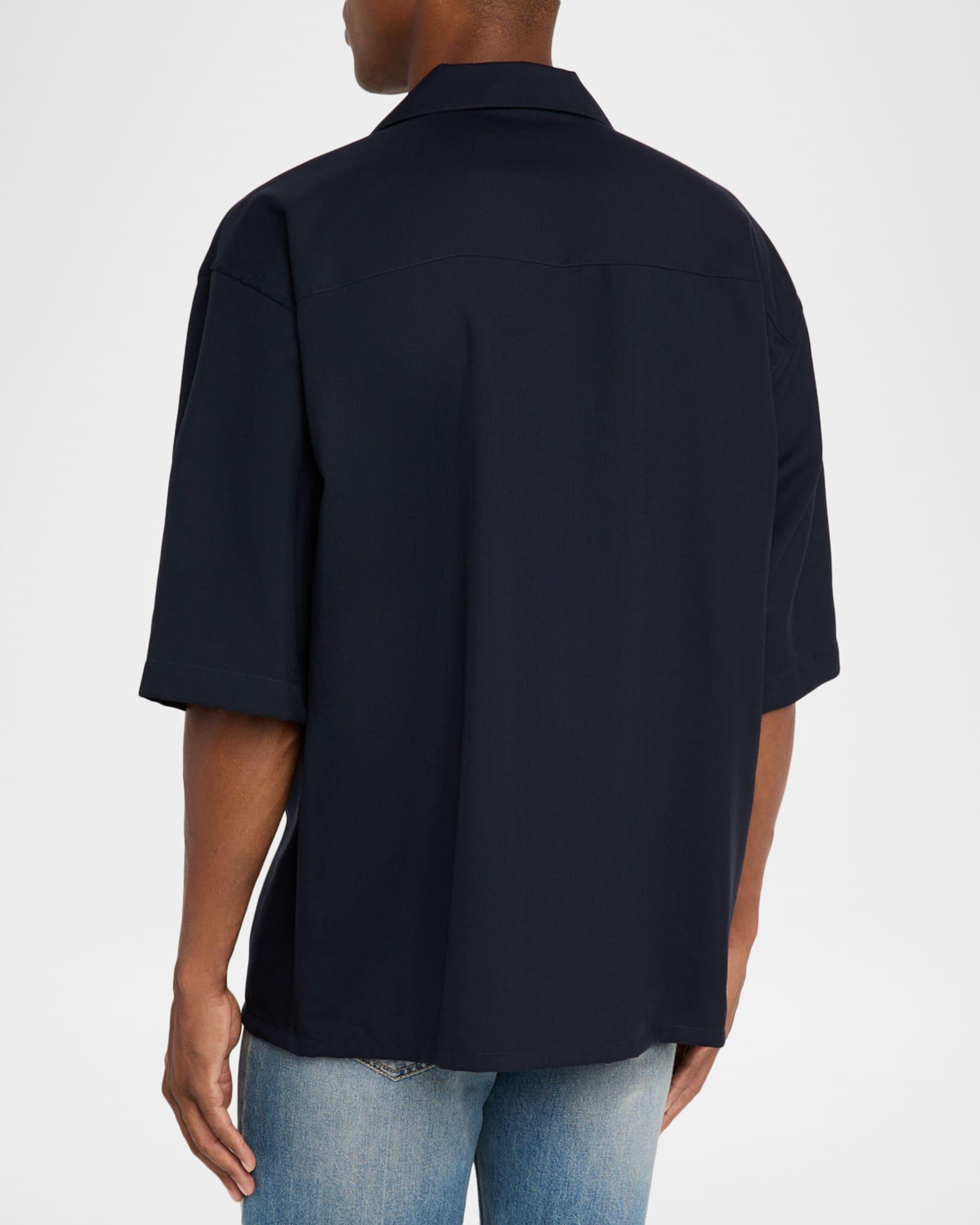Men's Suiting Wool Mending Stitch Camp Shirt Product Image