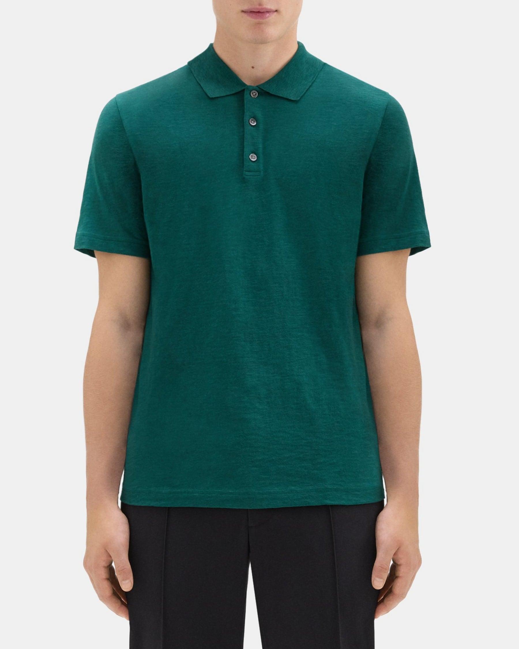 Polo Shirt in Slub Cotton Product Image
