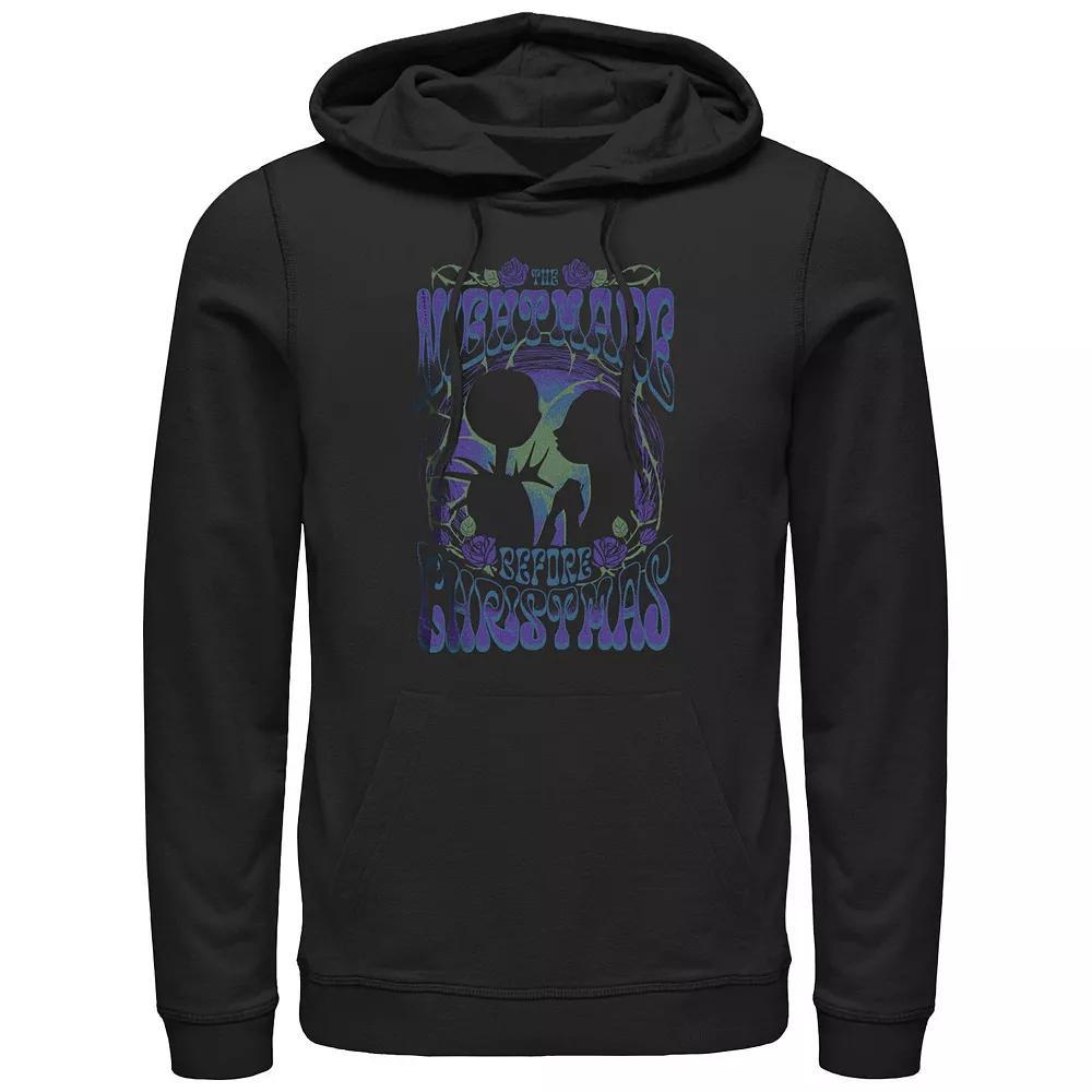 Disney's The Nightmare Before Christmas Roses Poster Men's Graphic Hoodie, Size: Small, Black Product Image