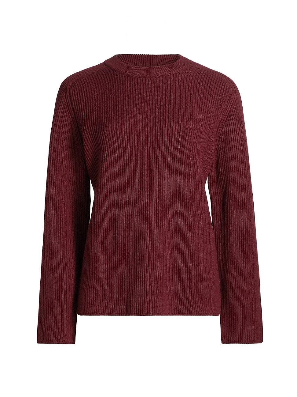 Womens Merino Boxy Rib-Knit Sweater Product Image