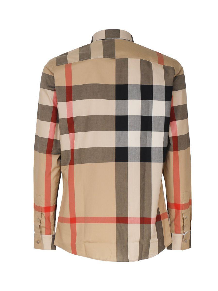 checkered cotton shirt Product Image