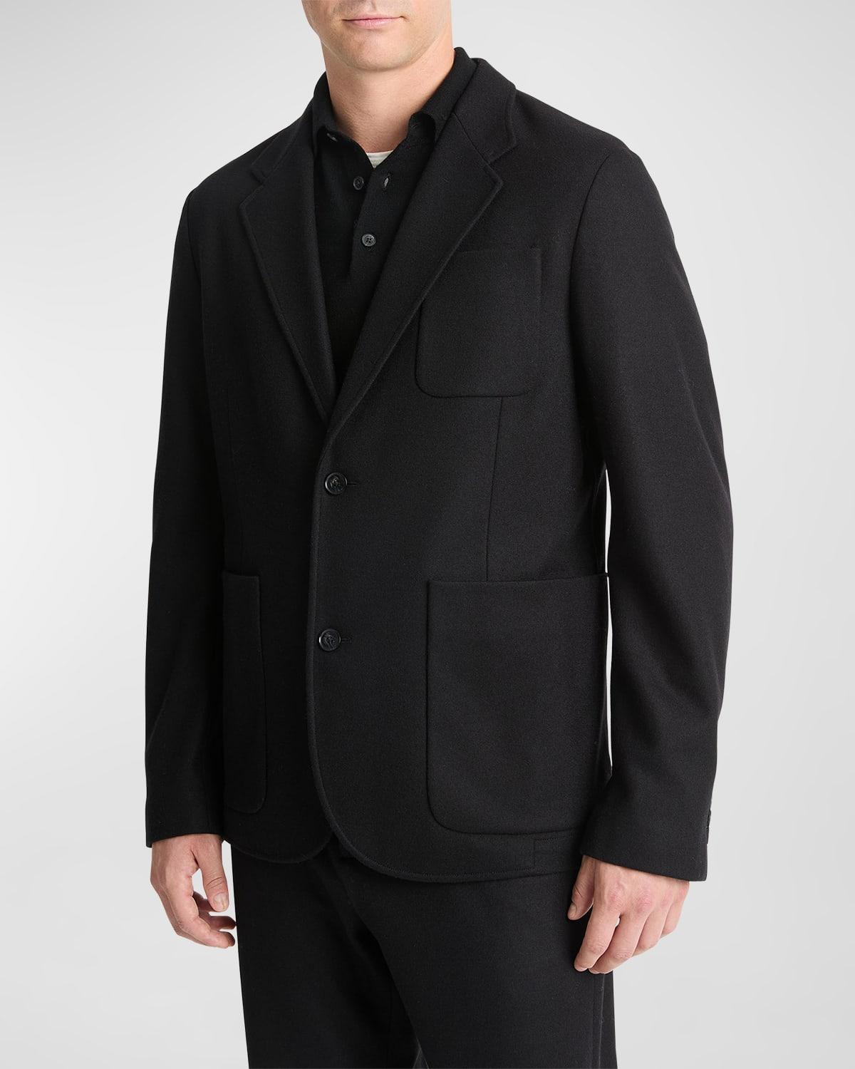 Mens Wool Single-Breasted Blazer Product Image
