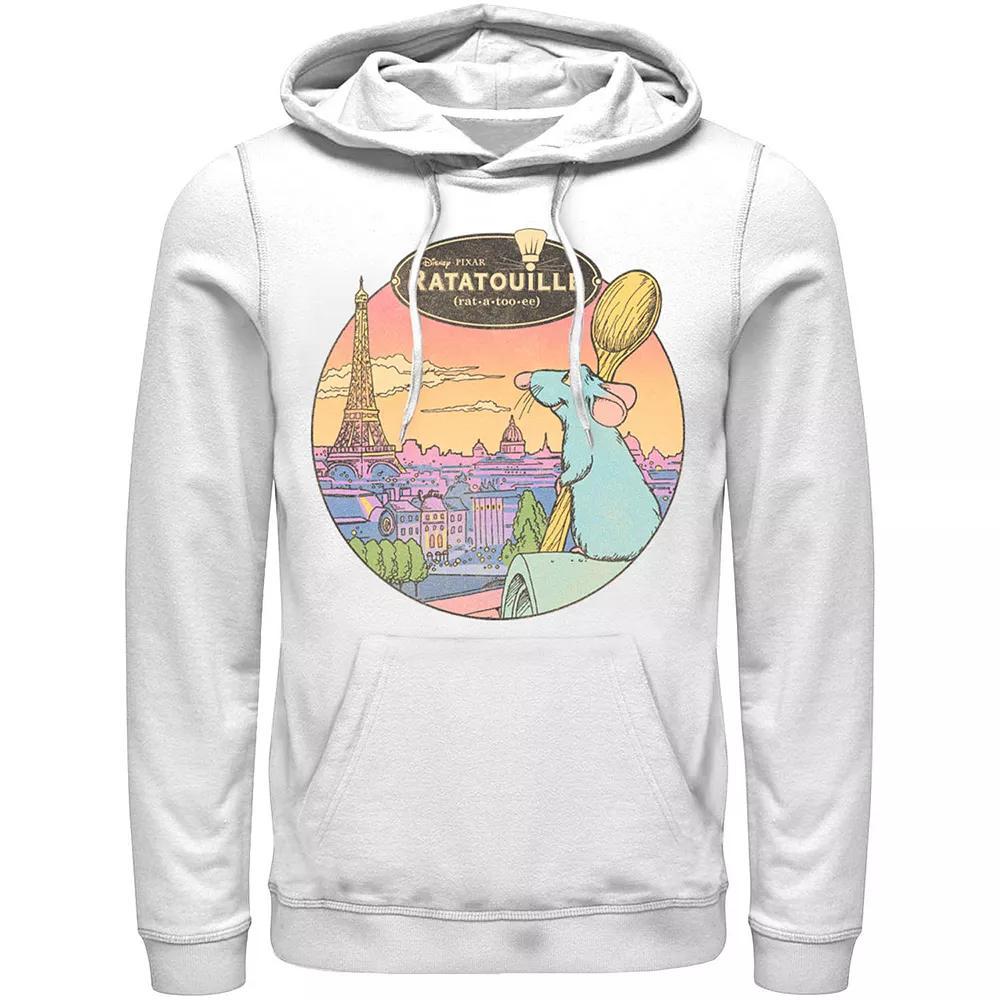 Disney / Pixar's Ratatouille Men's Over Look Paris Hoodie, Size: Small, White Product Image