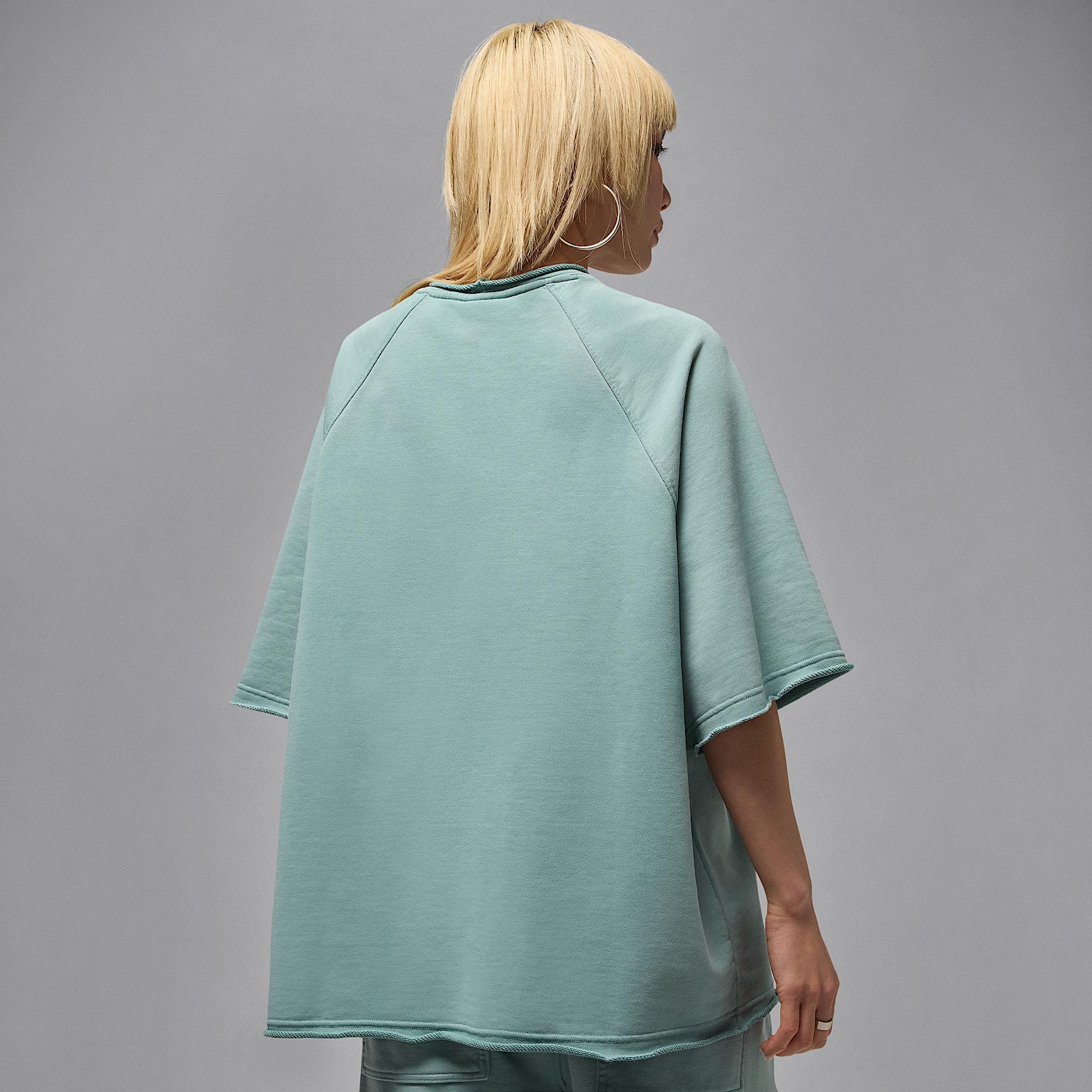 Women's Jordan Flight Fleece Oversized Short-Sleeve French Terry Top Product Image