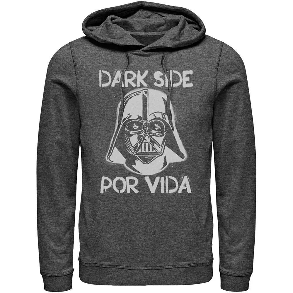 Men's Star Wars Darth Vader Dark Side Por Vida Stamp Hoodie, Size: Large, Blue Product Image