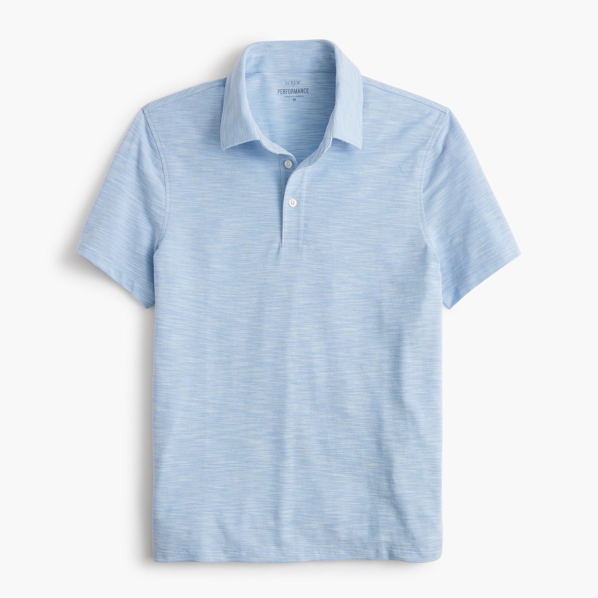 Slub piqué performance polo shirt Product Image
