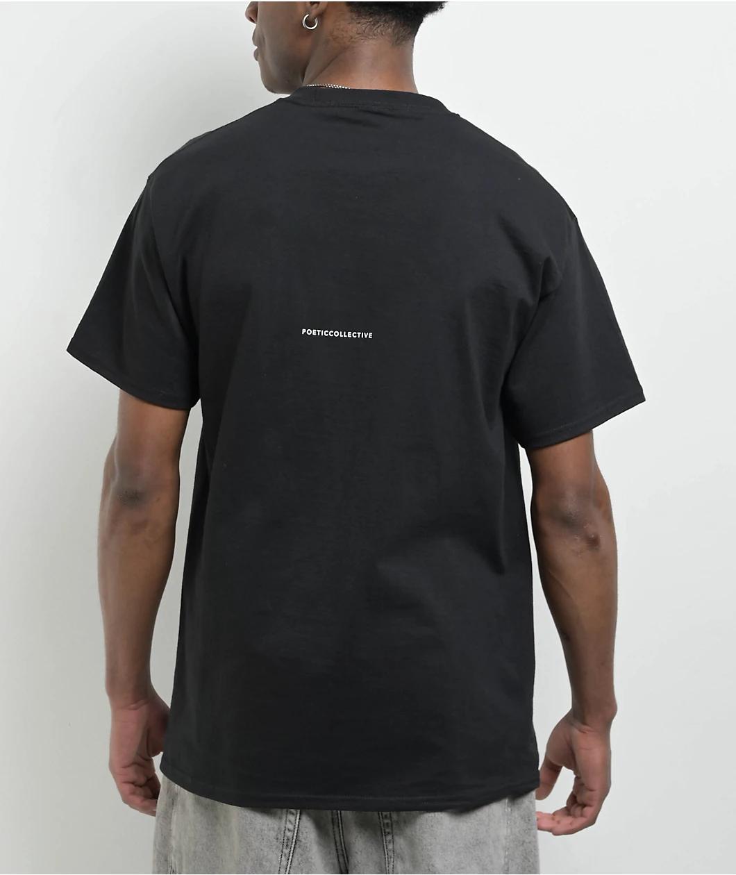 POETICCOLLECTIVE Crayon Black T-Shirt Product Image