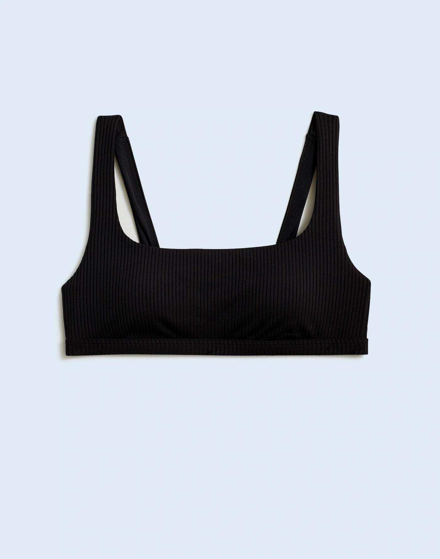Plus Ribbed High-Rise Bikini Bottom Product Image