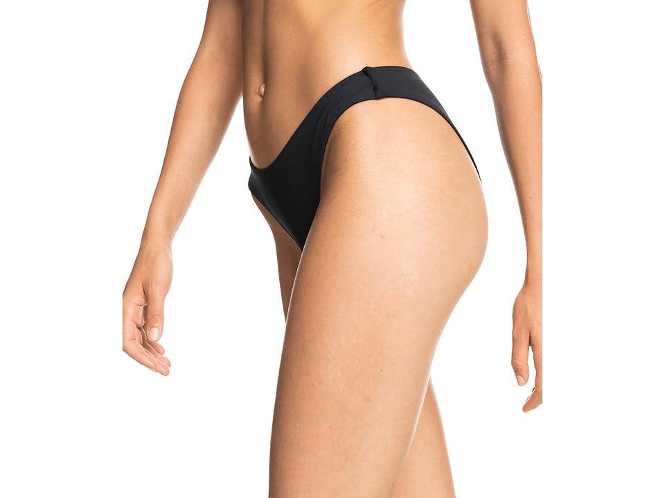 Roxy Solid Beach Classic Regular High Leg (Anthracite) Women's Swimwear Product Image