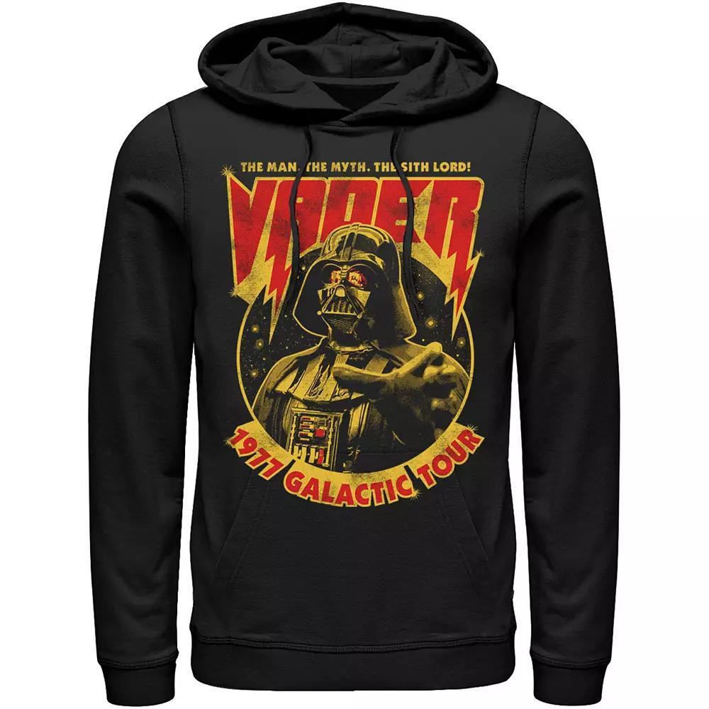Men's Star Wars Vader 1977 Galactic Tour Metal Poster Hoodie, Size: Large, Black Product Image