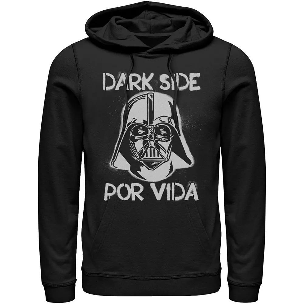 Men's Star Wars Darth Vader Dark Side Por Vida Stamp Hoodie, Size: Large, Blue Product Image