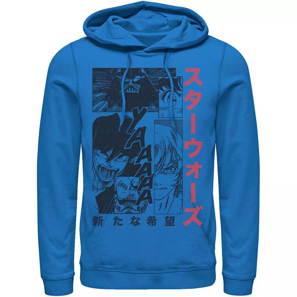 Men's Star Wars Manga Comic Panels Hoodie, Size: 3XL, Royal Product Image