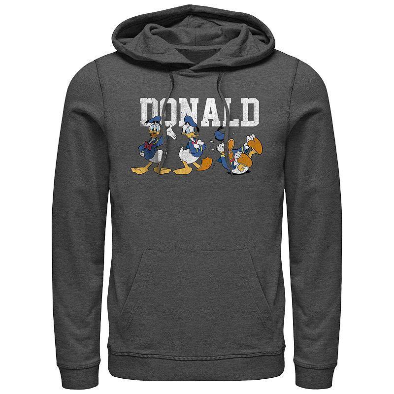 Men's Donald Duck Many Moods Graphic Hoodie, Size: XXL, Grey Heather Product Image