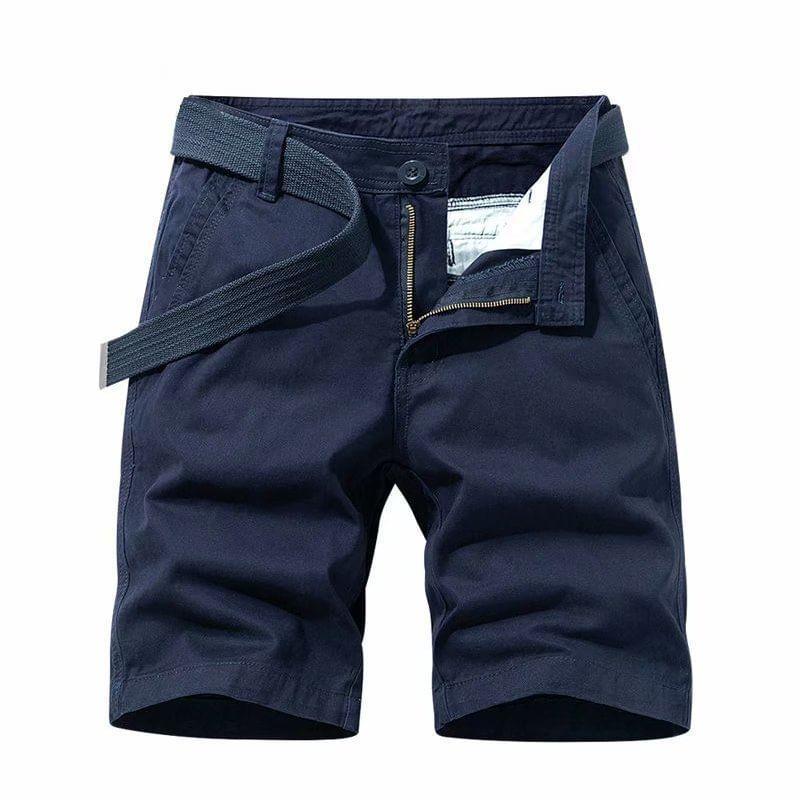 High Waist Plain Slim Fit Shorts Product Image