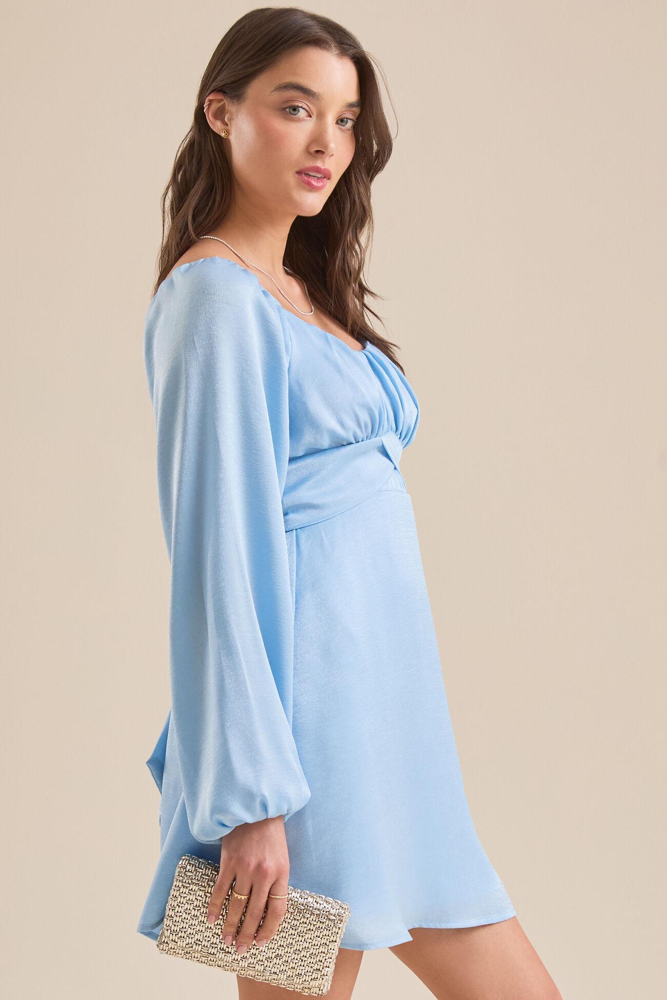 Rylee Satin Mini Dress Product Image
