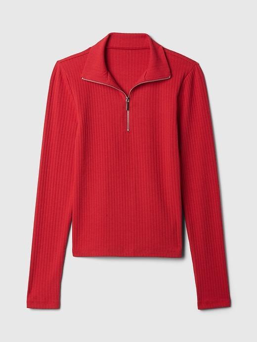 Modern Rib Half-Zip Pullover Product Image