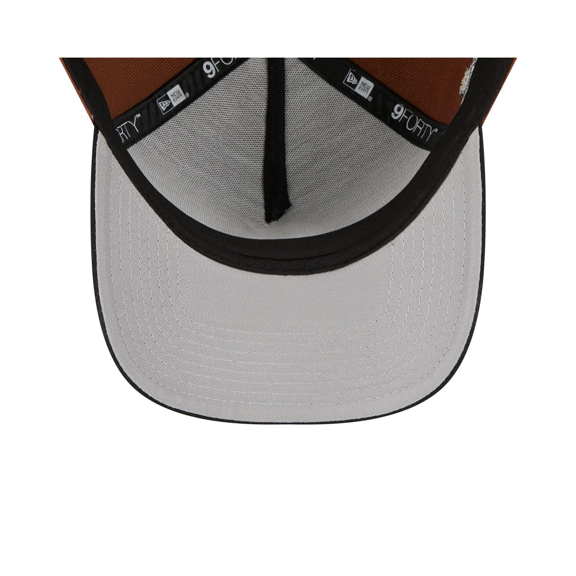 Cincinnati Reds Pattern Denim 9FORTY A-Frame Trucker Hat Male Product Image