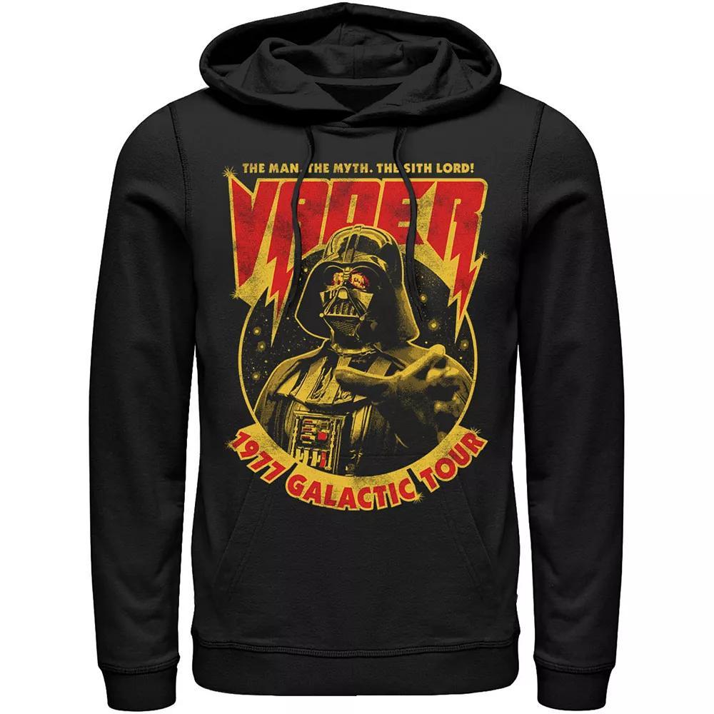 Men's Star Wars Vader 1977 Galactic Tour Metal Poster Hoodie, Size: Large, Black Product Image