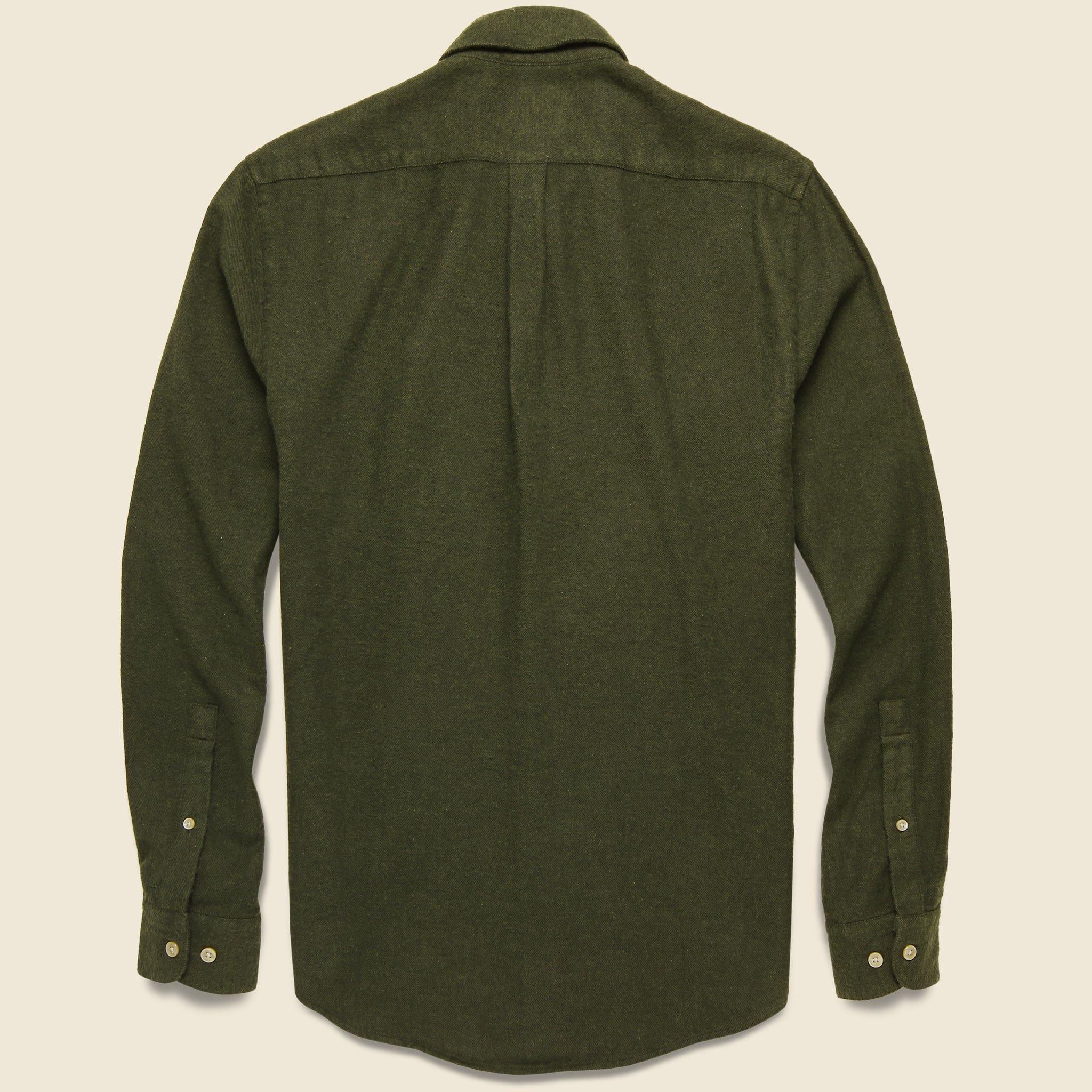 Flannel Teca Shirt - Light Olive Product Image