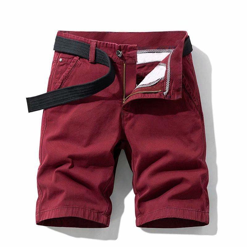 High Waist Plain Slim Fit Shorts Product Image