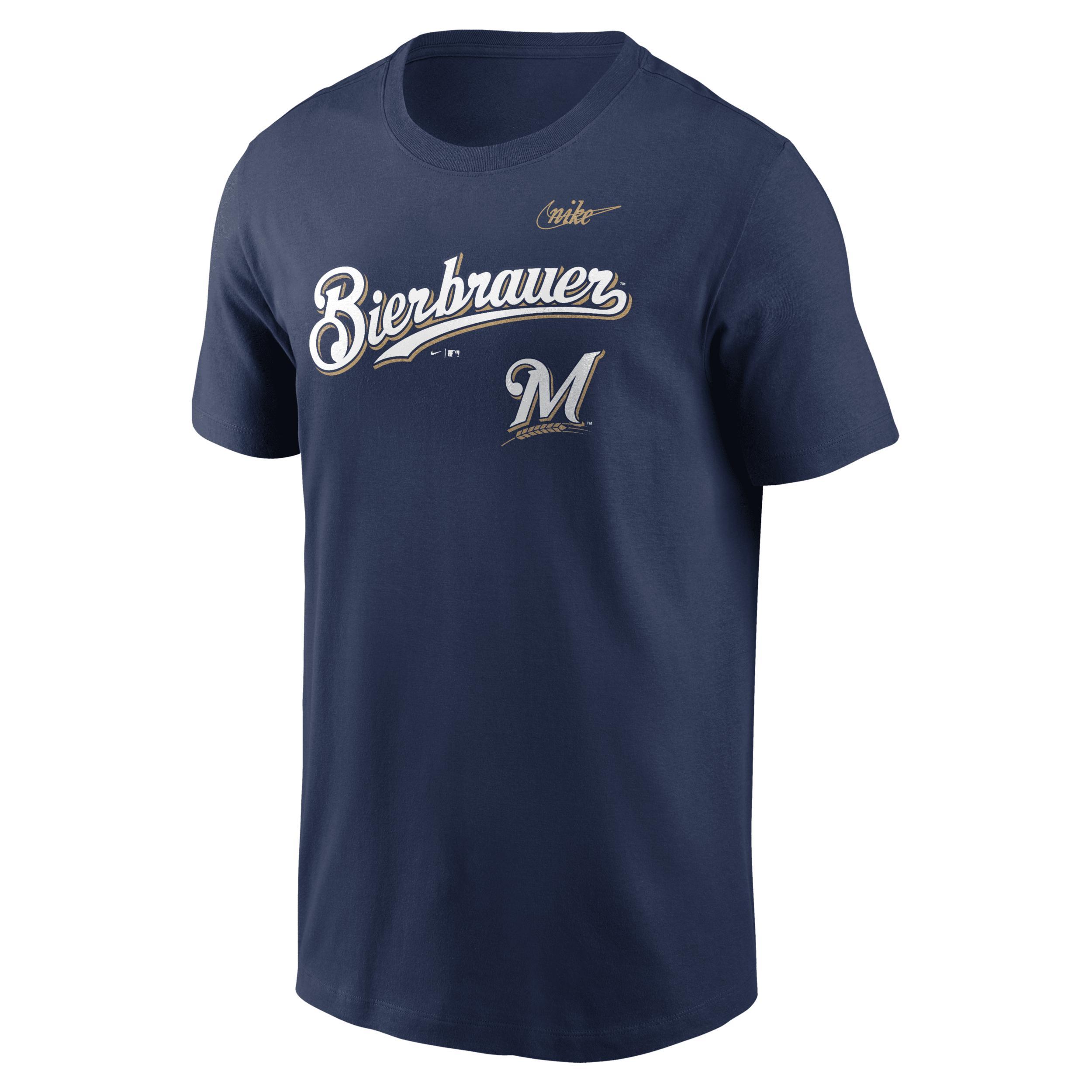 Men's Nike  Royal Texas Rangers 2024 Gold Collection Wordmark T-Shirt, Size: Small, Blue Product Image
