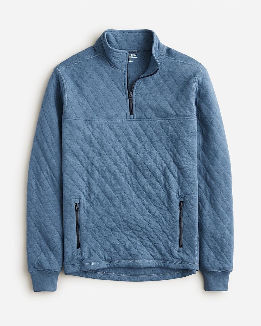 Oversized Merino Wool Crew - Marine Blue Product Image