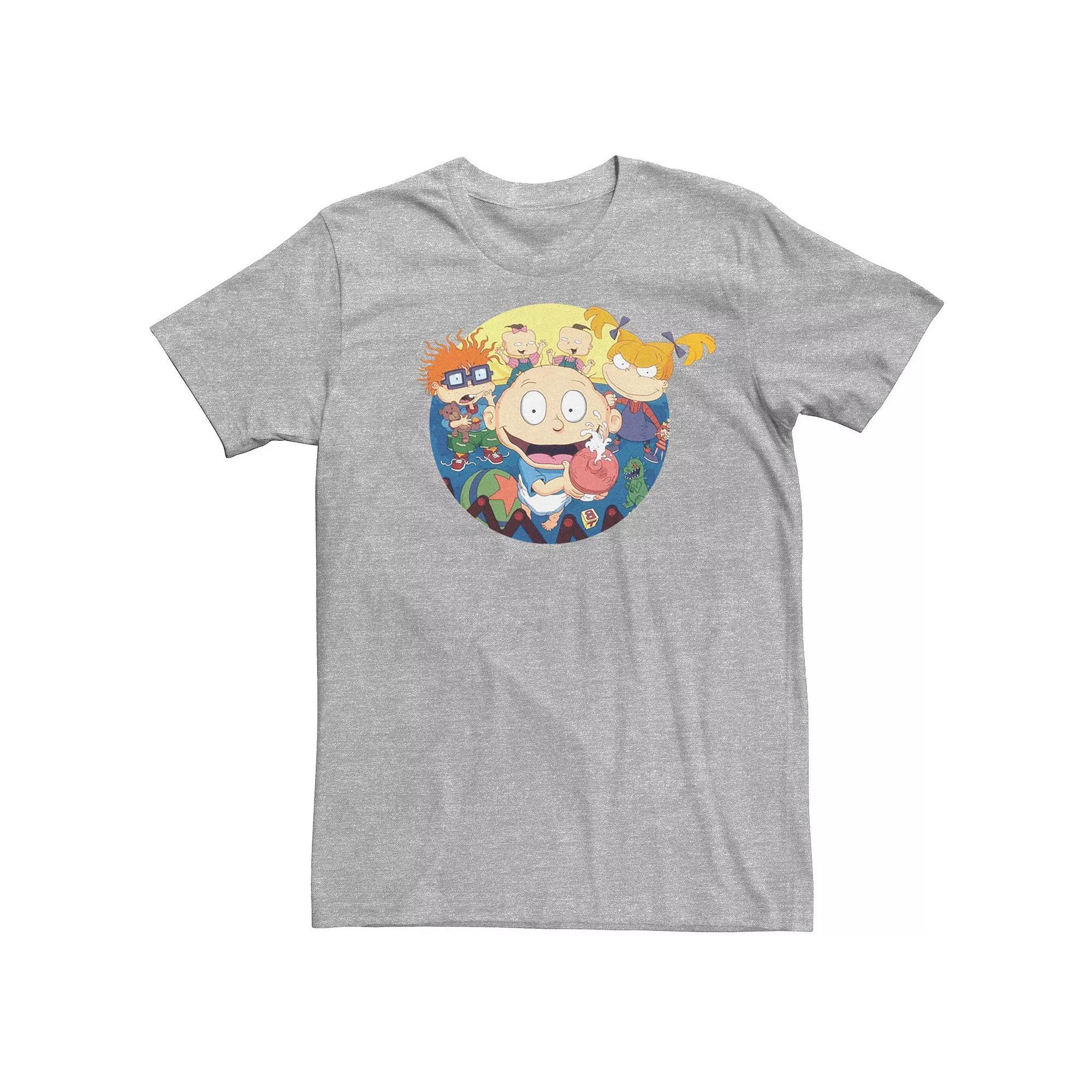 Men's Rugrats Classic Intro Group Tee, Size: Large, Athletic Grey Product Image