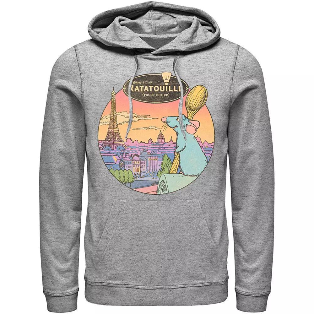 Disney / Pixar's Ratatouille Men's Over Look Paris Hoodie, Size: XL, Athletic Grey Product Image