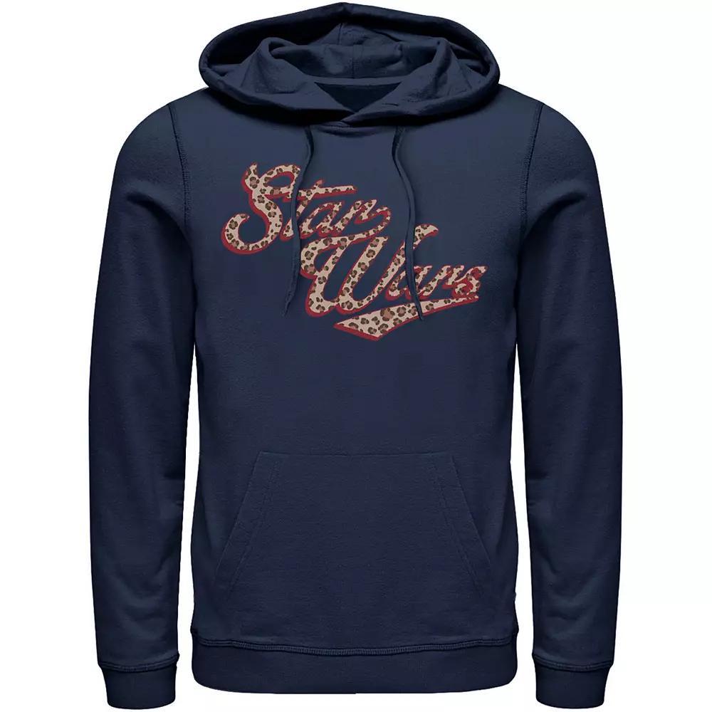 Men's Star Wars Cursive Cheetah Fill Logo Hoodie, Size: XL, Royal Product Image