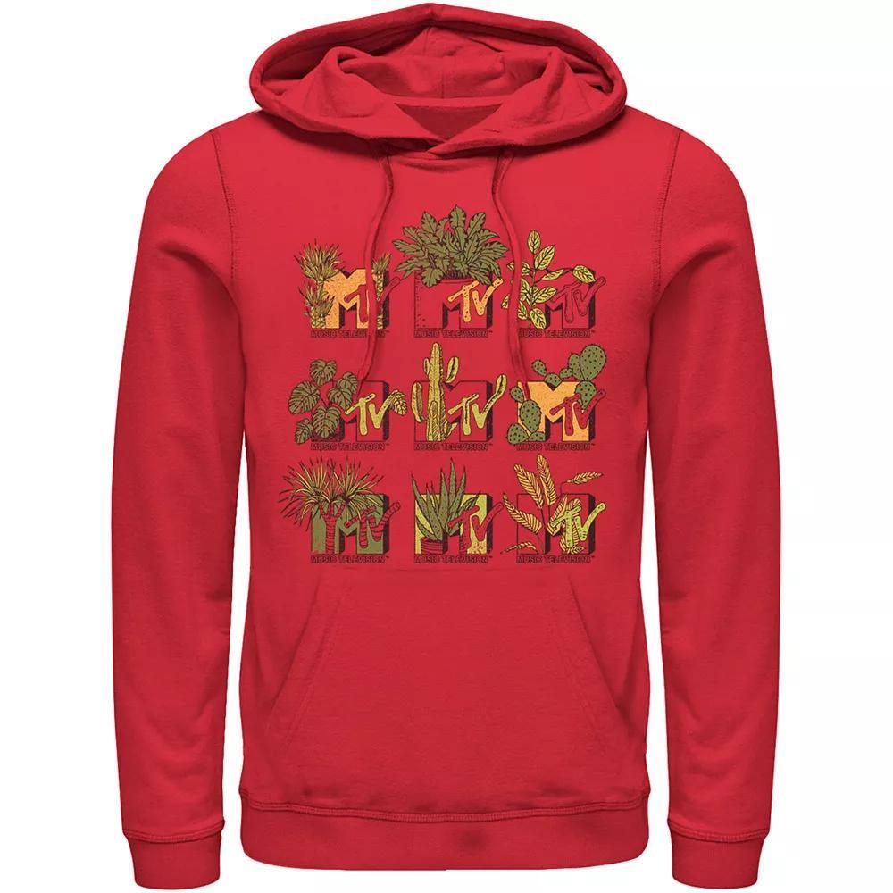 Men's MTV Mtve Succulents Plants Logo Hoodie, Size: XL, Red Product Image