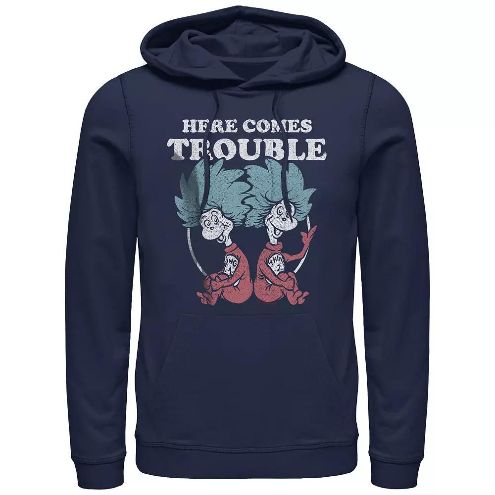 Men's Three Blue Sharks Graphic Hoodie, Size: XL Product Image