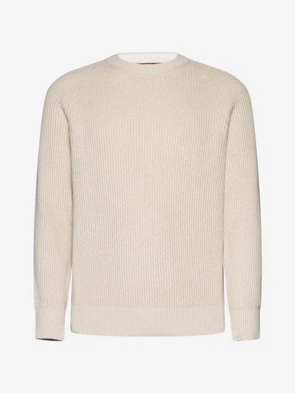 BRUNELLO CUCINELLI Ribbed Knit Sweater In Rope Product Image