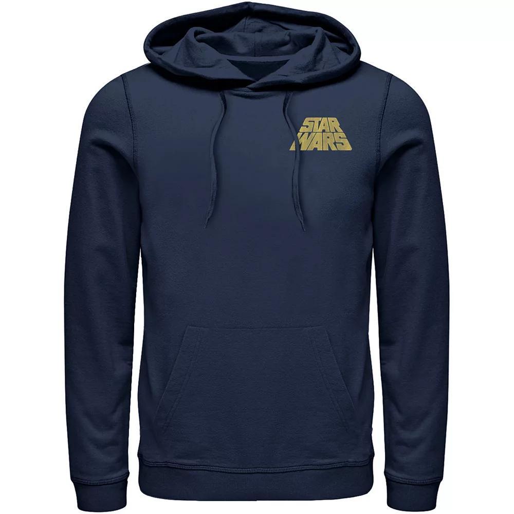 Men's Star Wars Distressed Slant Logo Z2 Hoodie, Size: Large, Black Product Image