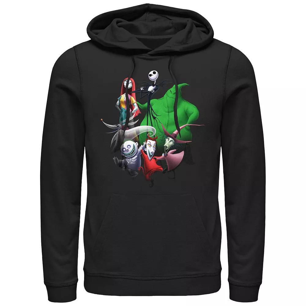 Disney's The Nightmare Before Christmas Group Shot Men's Graphic Hoodie, Size: XXL, Black Product Image