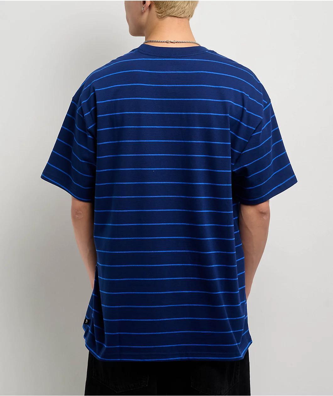 Nike SB Max90 Striped Navy T-Shirt Product Image